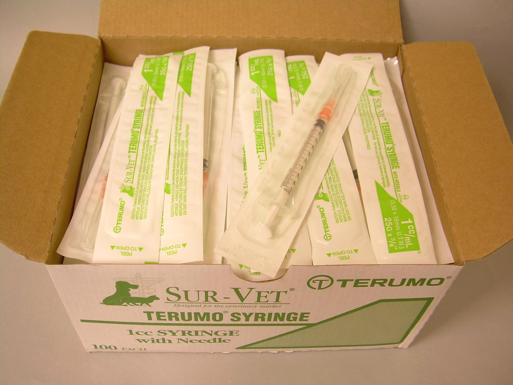 1cc Syringe w/needle 100ct Box