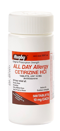 Cetirizine Tablets 10mg 500ct