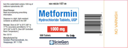 Metformin Tablet (for Horses) 1000mg 500ct